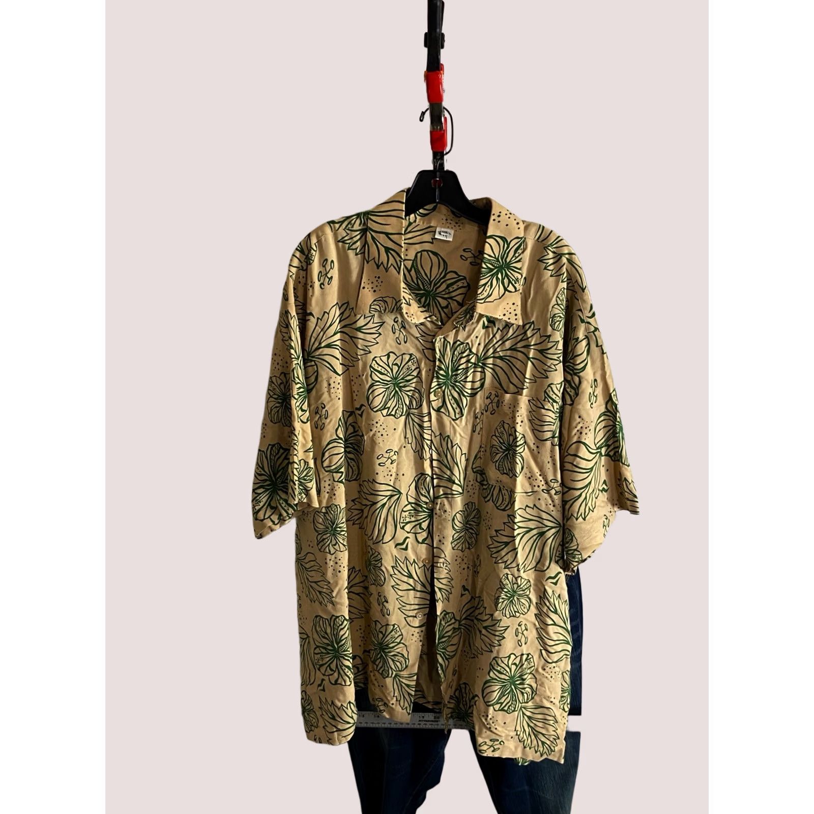 Vintage Missing Polynesia HAND MADE Indonesia BUTTON UP SHIRT 3XL SHORT SLEEVE Length34 Men Sharp Size US XXL / EU 58 / 5 - 1 Thumbnail