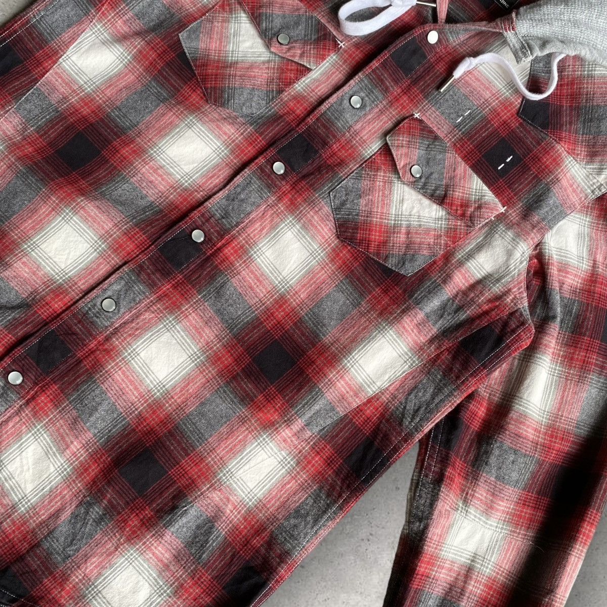 Number (N)ine Hybrid Hoodie Shirt Size US M / EU 48-50 / 2 - 3 Thumbnail