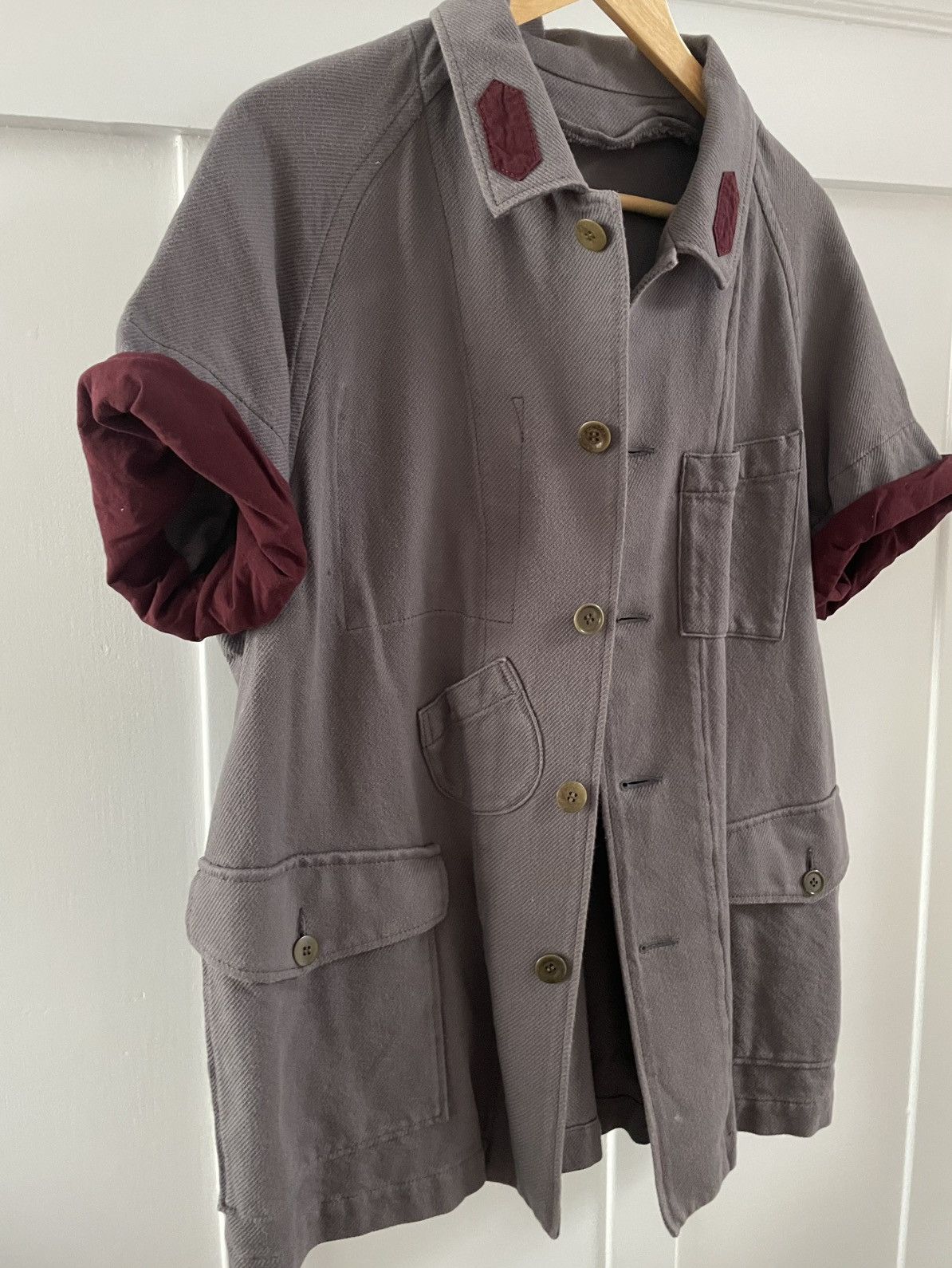 Undercover Undercover grey short sleeves military inspired shirt japanM Size US M / EU 48-50 / 2 - 4 Thumbnail