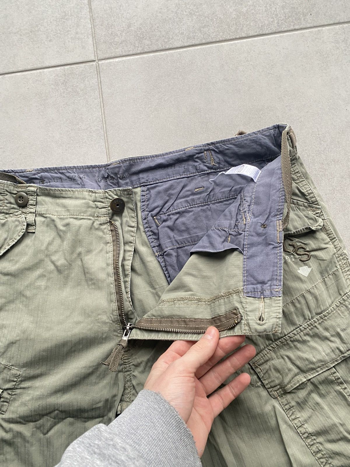 G-Star Vintage G Star Cargo Shorts Size US 38 / EU 54 - 5 Thumbnail
