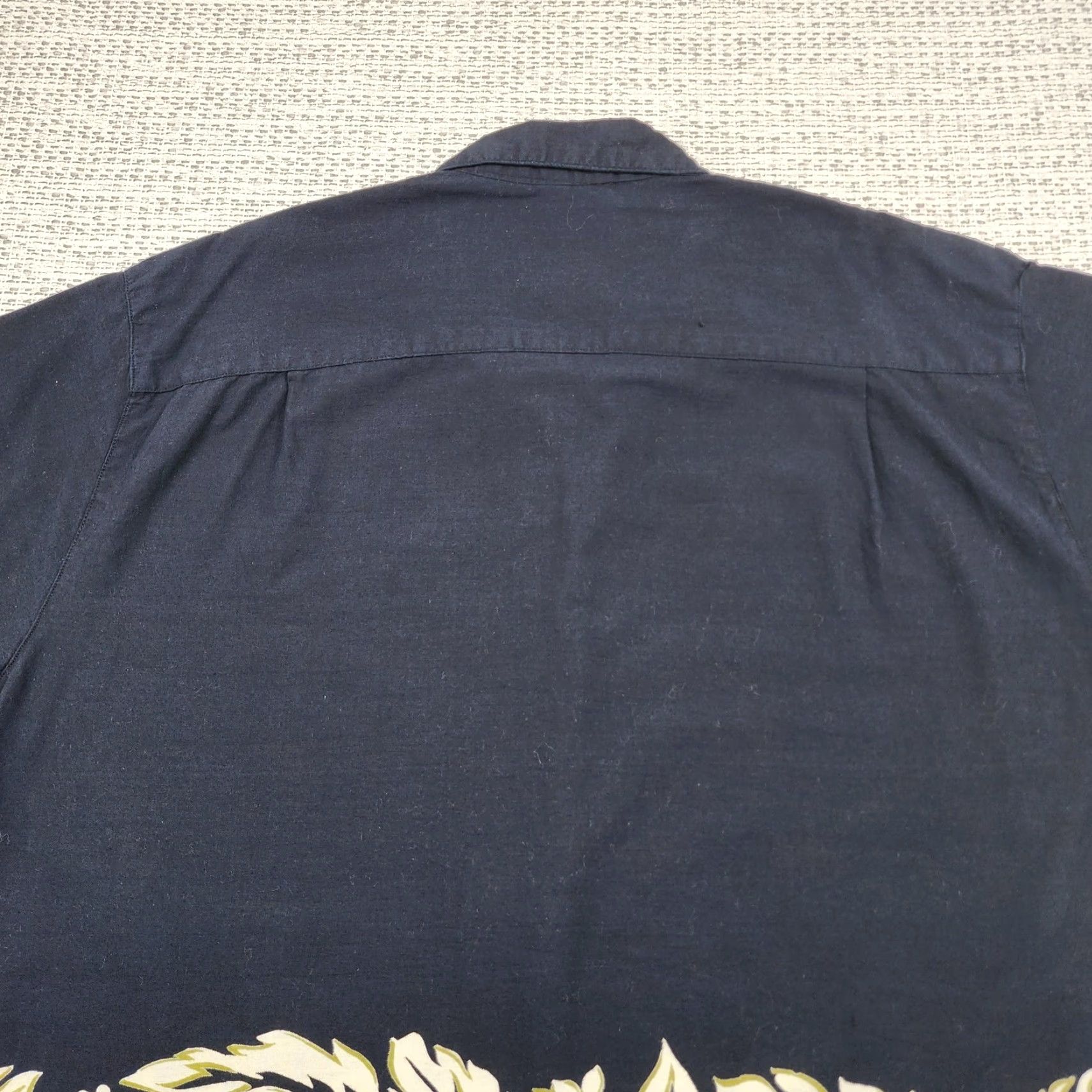 Vintage VINTAGE CS Sport Shirt Mens Large Navy Blue Hawaiian Floral Button-Up Cotton Shirt Size US L / EU 52-54 / 3 - 6 Thumbnail