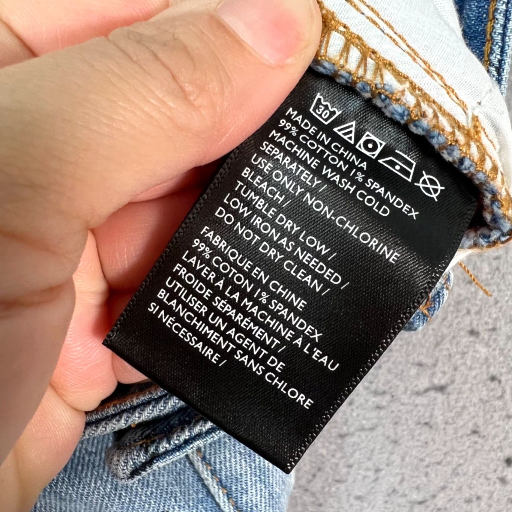 Bdg BDG Womens XS High-Rise Denim Mini Skirt Graphic Print Black Print Raw Hem Blue Cotton Spandex Denim Short Style Mini Skirt Womens XS BDG Size 26" / US 2 / IT 38 - 4 Thumbnail