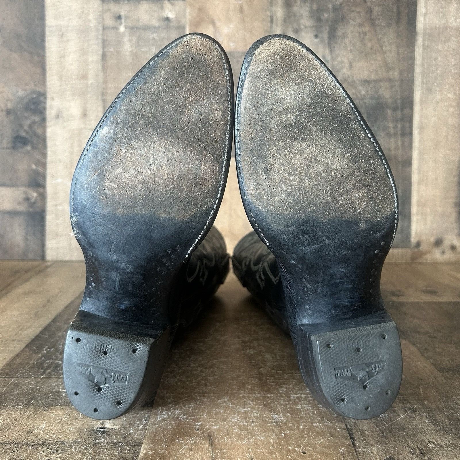 Vintage Falconhead Vintage Teju Lizard Black Cowboy Boots Womens 6 C Size US 6 / IT 36 - 5 Thumbnail