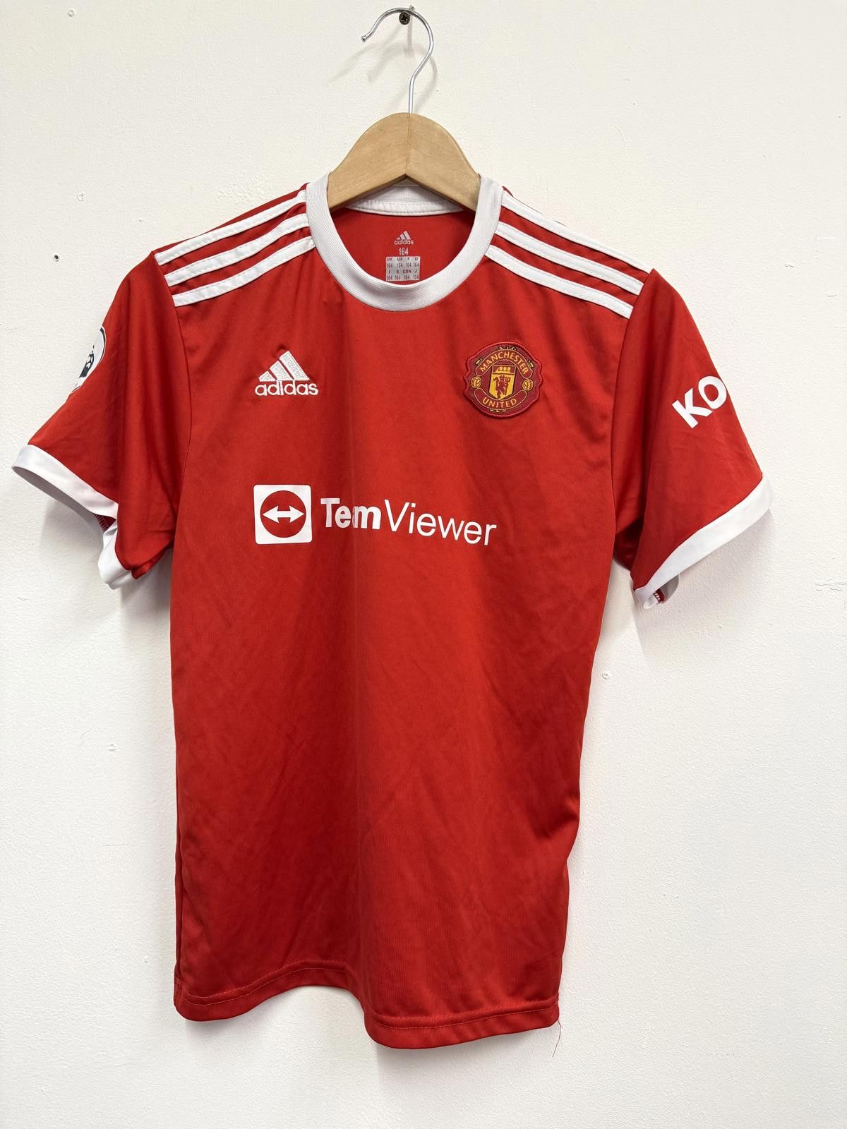 Adidas Manchester United Adidas Soccer Jersey Red White Size 164 Size US M / EU 48-50 / 2 - 1 Thumbnail