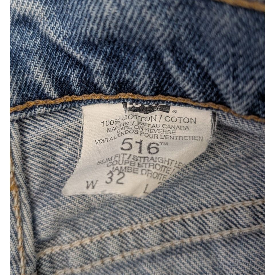 Levi's Vintage Levis 516 washed blue denim jeans Size US 32 / EU 48 - 4 Thumbnail