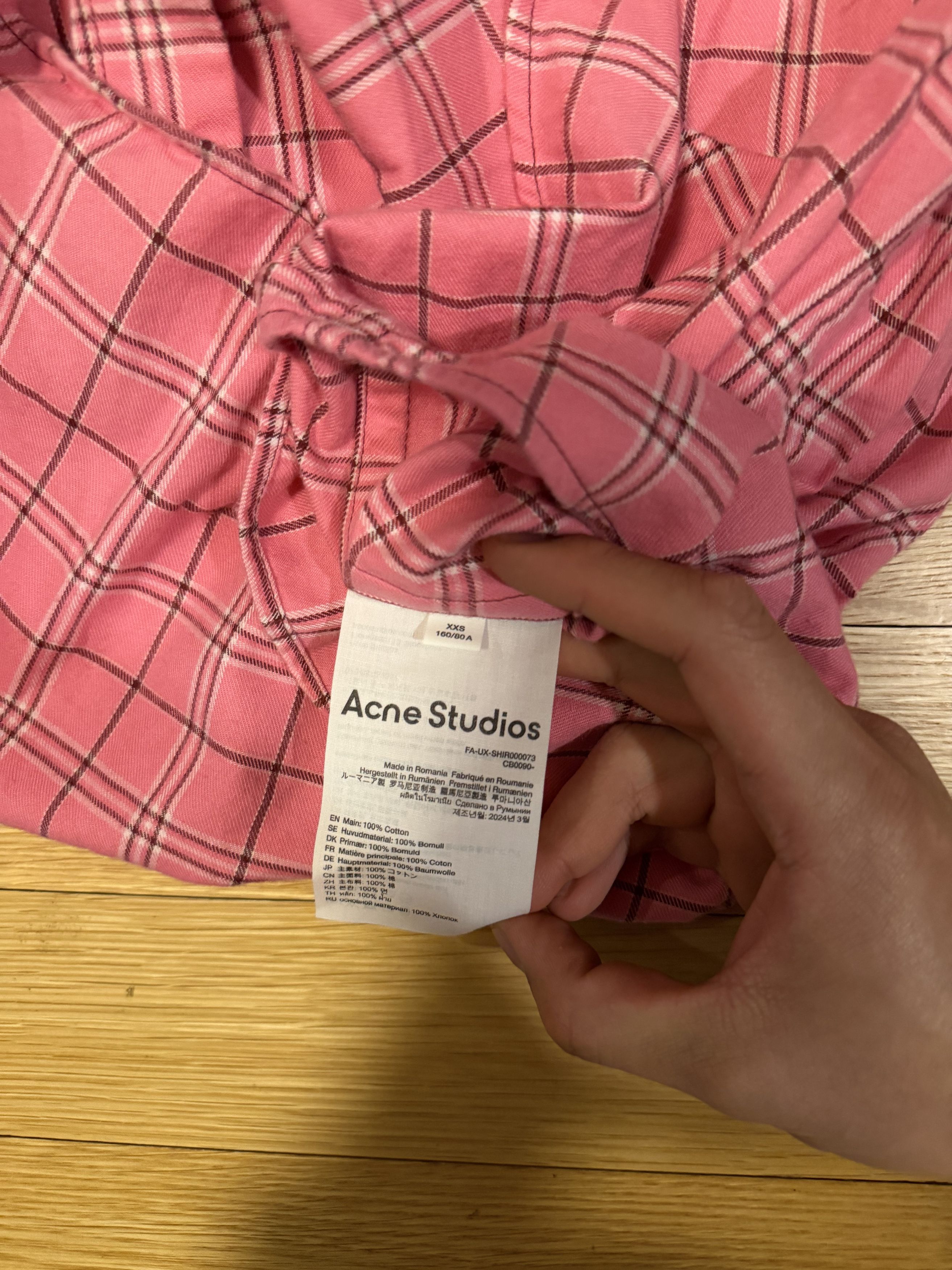Acne Studios Acne Studios Pink Button Up Size US XXS / EU 40 - 3 Thumbnail