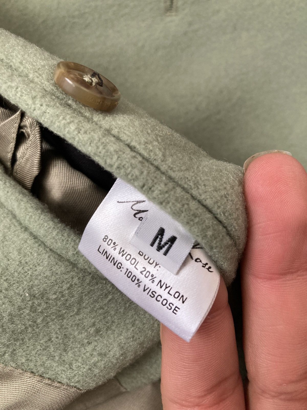 Martine Rose AW19 Martine Rose Mint Green Wool Overcoat 2019 3B M Jacket Size US M / EU 48-50 / 2 - 7 Thumbnail