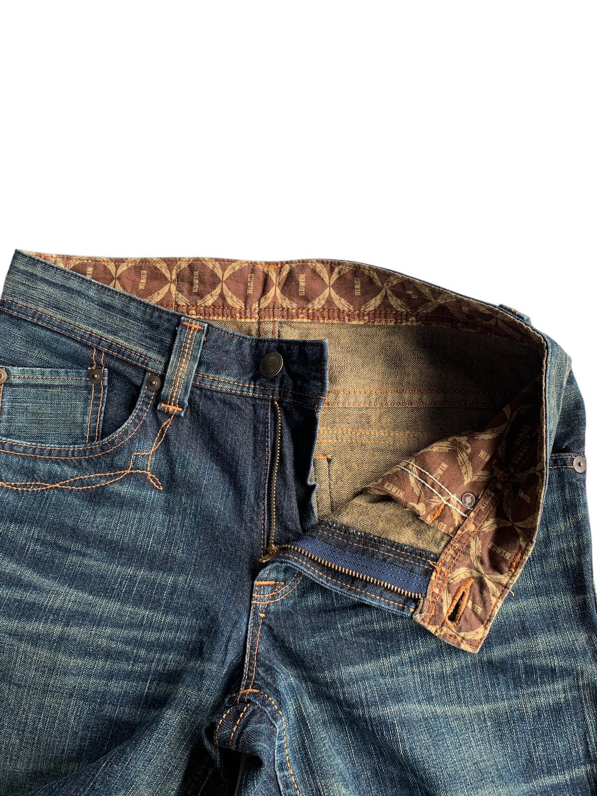 FLARE💥 EDWIN XV NAVAJO HIPPIES STYLE MUDMAX RUSTY DENIM🎌☠️
