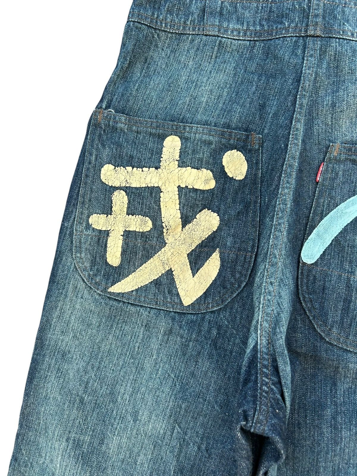 Evisu × Japanese Brand RARE!!! Vintage Evisu Japan Seagull Blue Denim Coverall Size US 38 / EU 54 - 5 Thumbnail