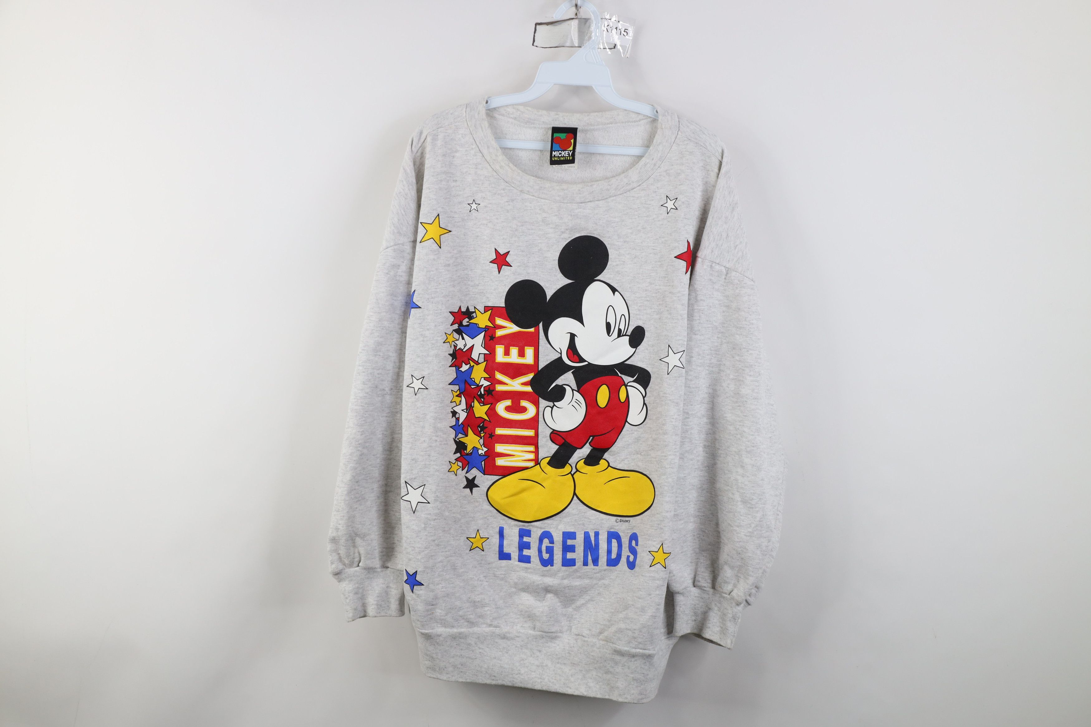 Disney Vintage 90s Disney Mickey Mouse Jumbo Legend Sweatshirt Size XL / US 12-14 / IT 48-50 - 1 Thumbnail