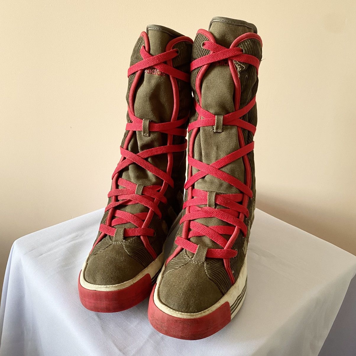 Adidas × Japanese Brand Japan Adidas Velvet Yohji Yamamoto Style Racing Boxing Shoes Size US 5.5 / EU 38 - 3 Thumbnail
