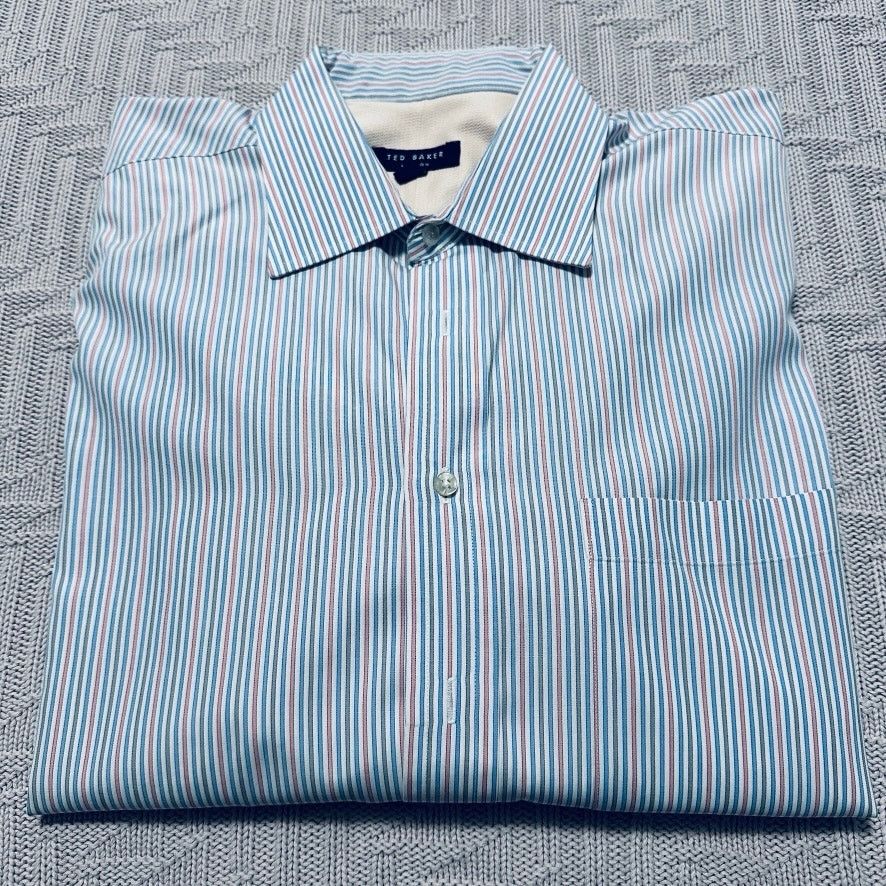 Ted Baker Ted Baker spring colored striped button down Size US L / EU 52-54 / 3 - 1 Thumbnail