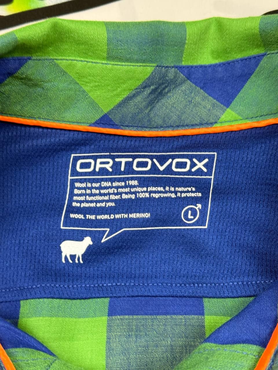 ORTOVOX Ortovox Merino wool mens plaid shirt outdoor Size L Size US L / EU 52-54 / 3 - 7 Thumbnail