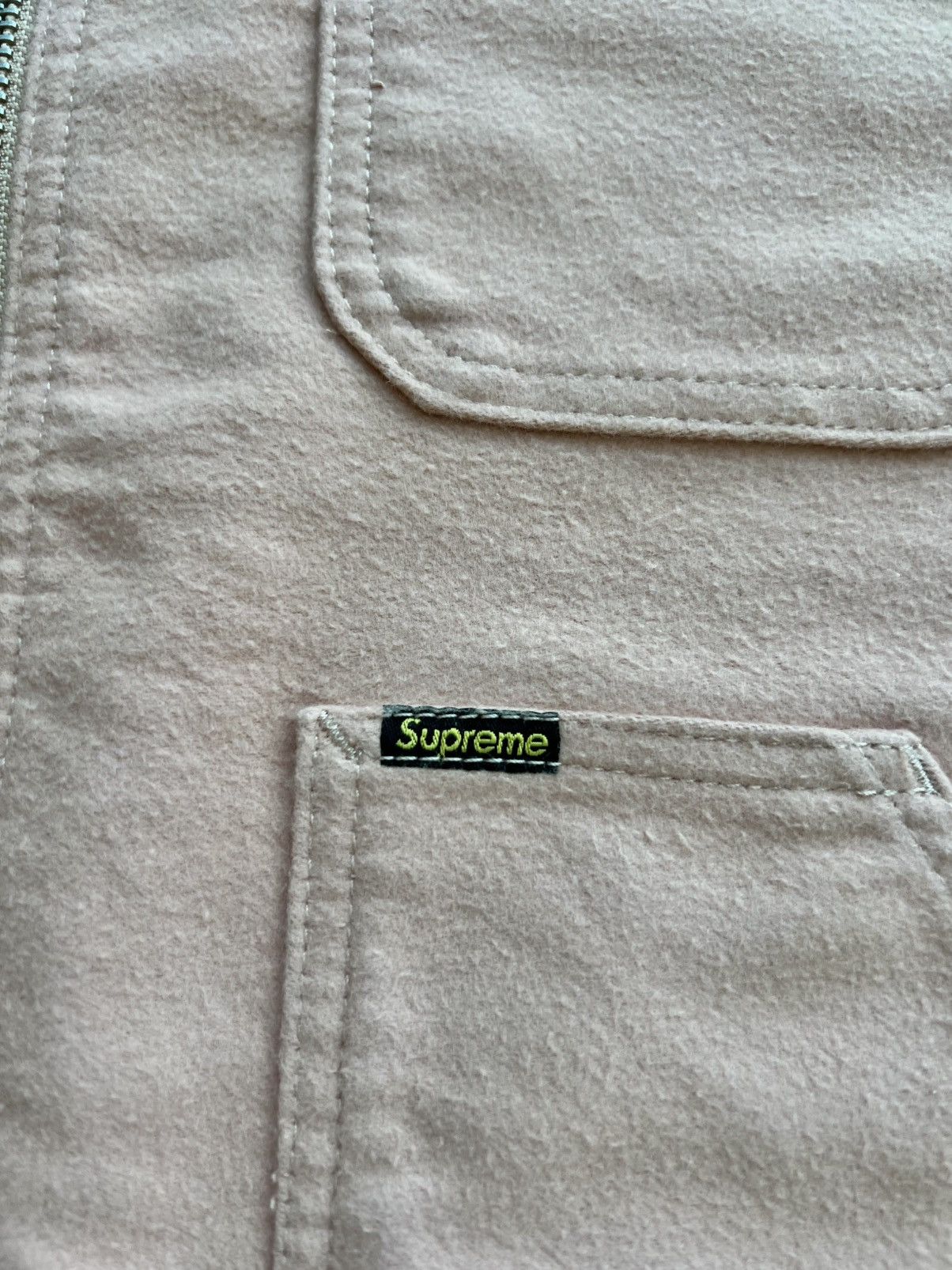 Supreme Supreme Moleskin Work Jacket Dusty Pink Medium Size US M / EU 48-50 / 2 - 9 Thumbnail
