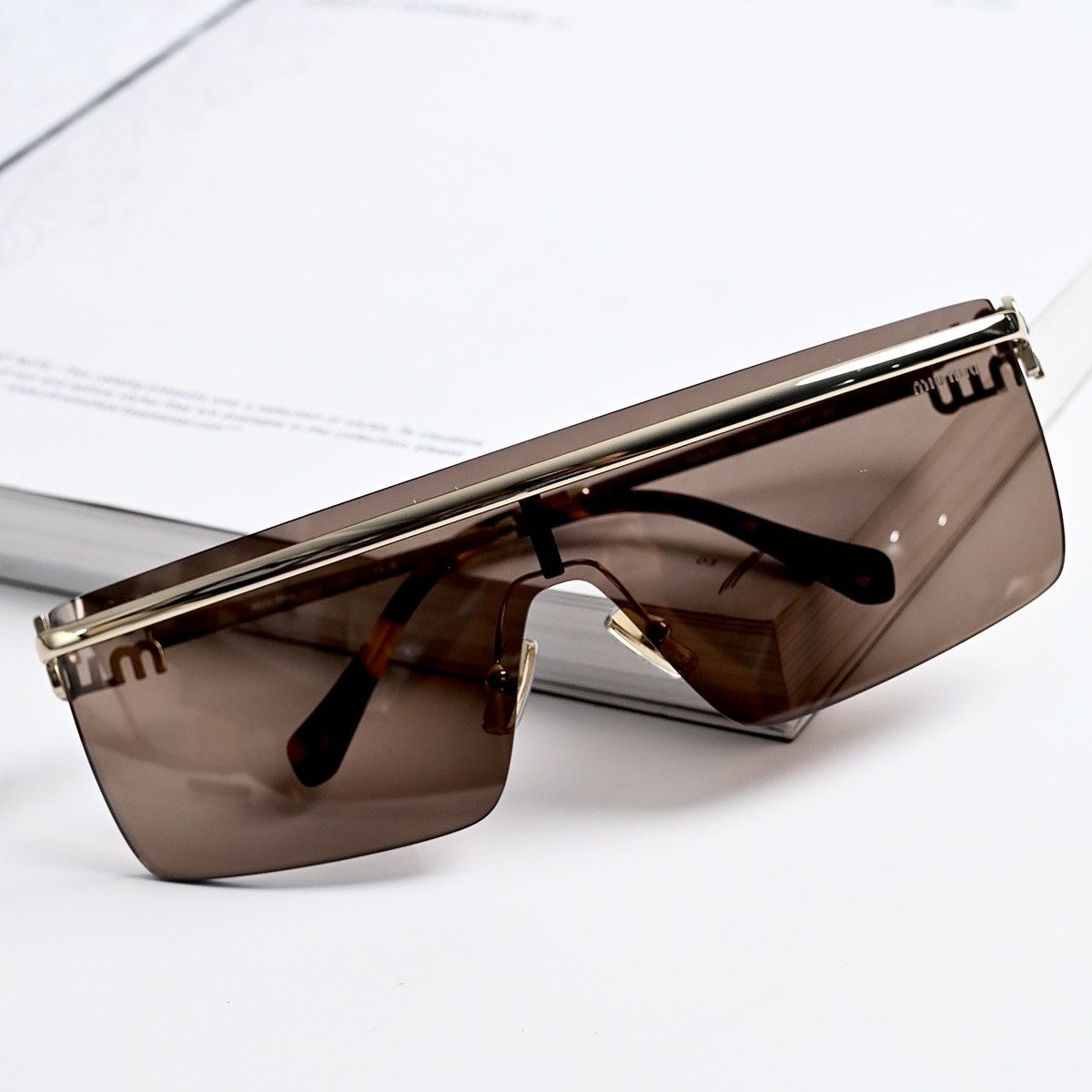 Miu Miu MIU MIU 0MU 50ZS SUNGLASSES Size ONE SIZE - 8 Thumbnail
