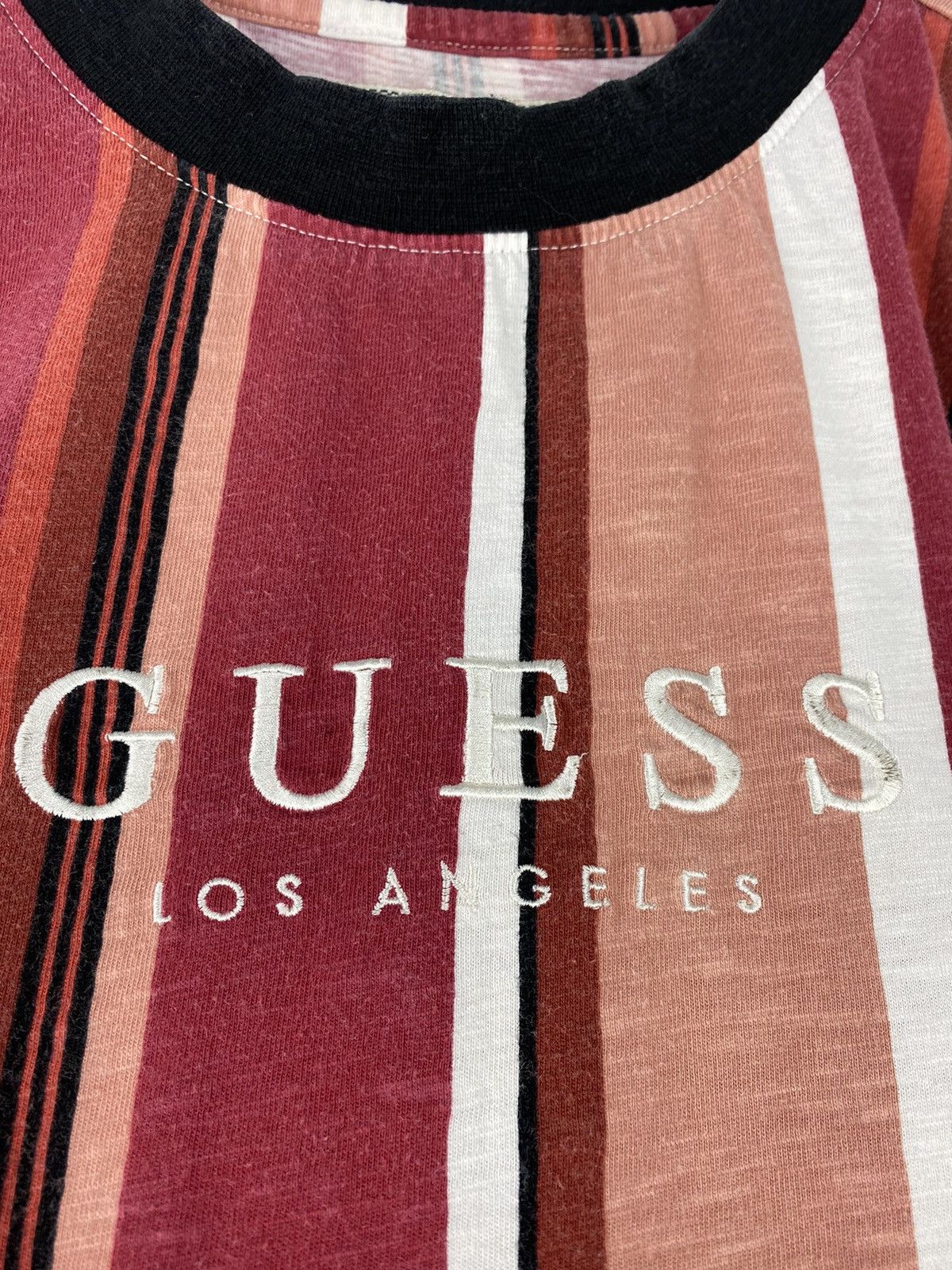 Guess Guess Los Angeles Striped Y2K T Shirt Tee Ed Hardy Stussy Size US M / EU 48-50 / 2 - 3 Thumbnail