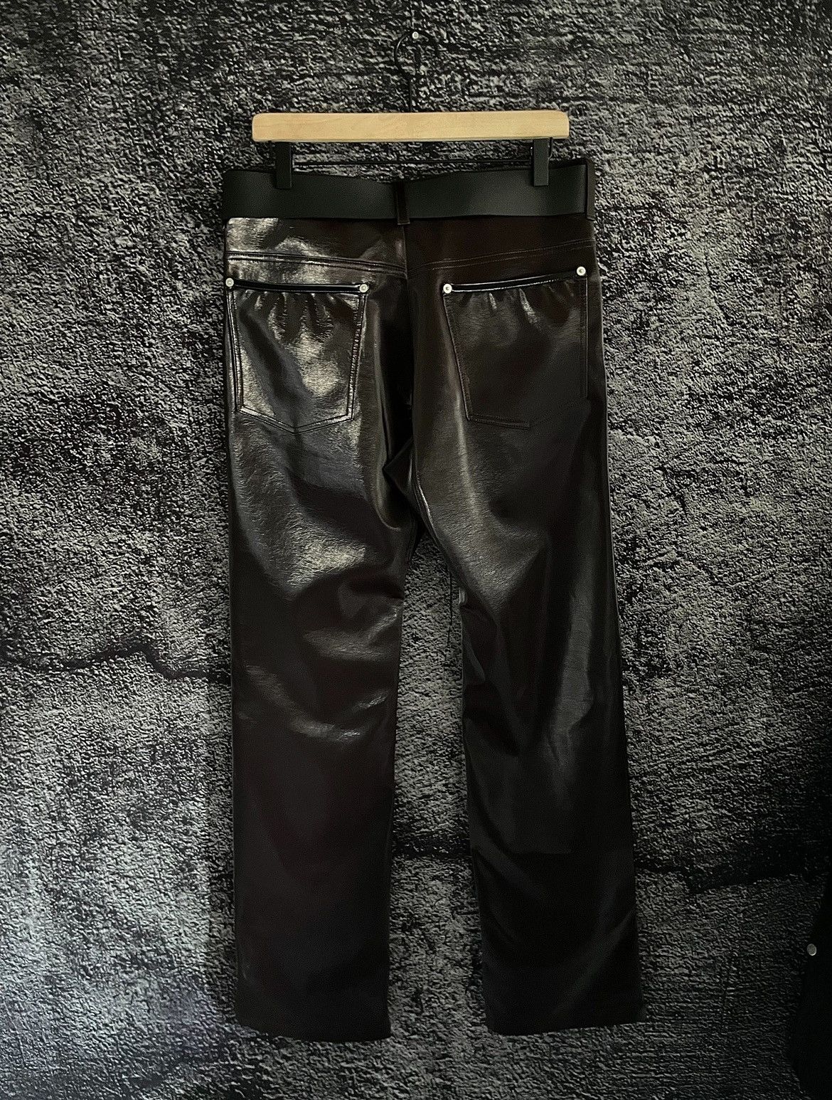 99%IS- 99% is "ATT1%TUDE" Always Glossy Pants (wine red) Size US 31 - 4 Thumbnail