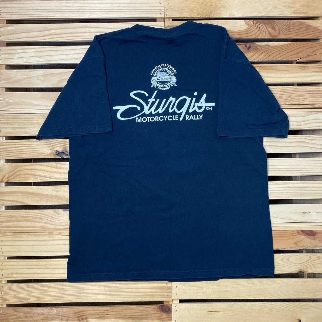 Gildan Vintage Sturgis Bike Rally Black Nature Biker Tee Size Large Size US L / EU 52-54 / 3 - 2 Thumbnail