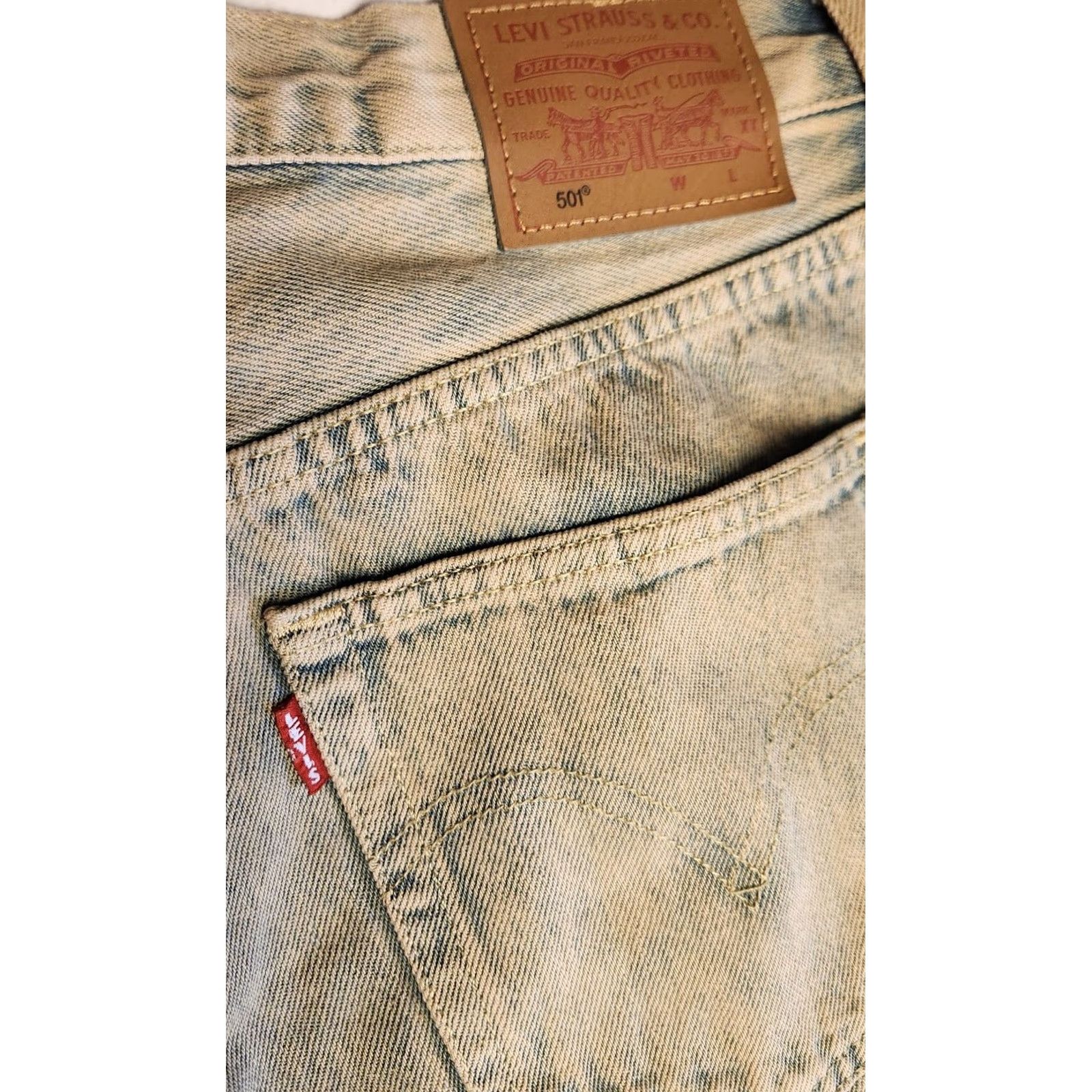 Levi's VINTAGE Levi's 501 Jeans Men's 28x30 Blue Denim Acid Wash Button Fly Pants Size US 28 / EU 44 - 6 Thumbnail