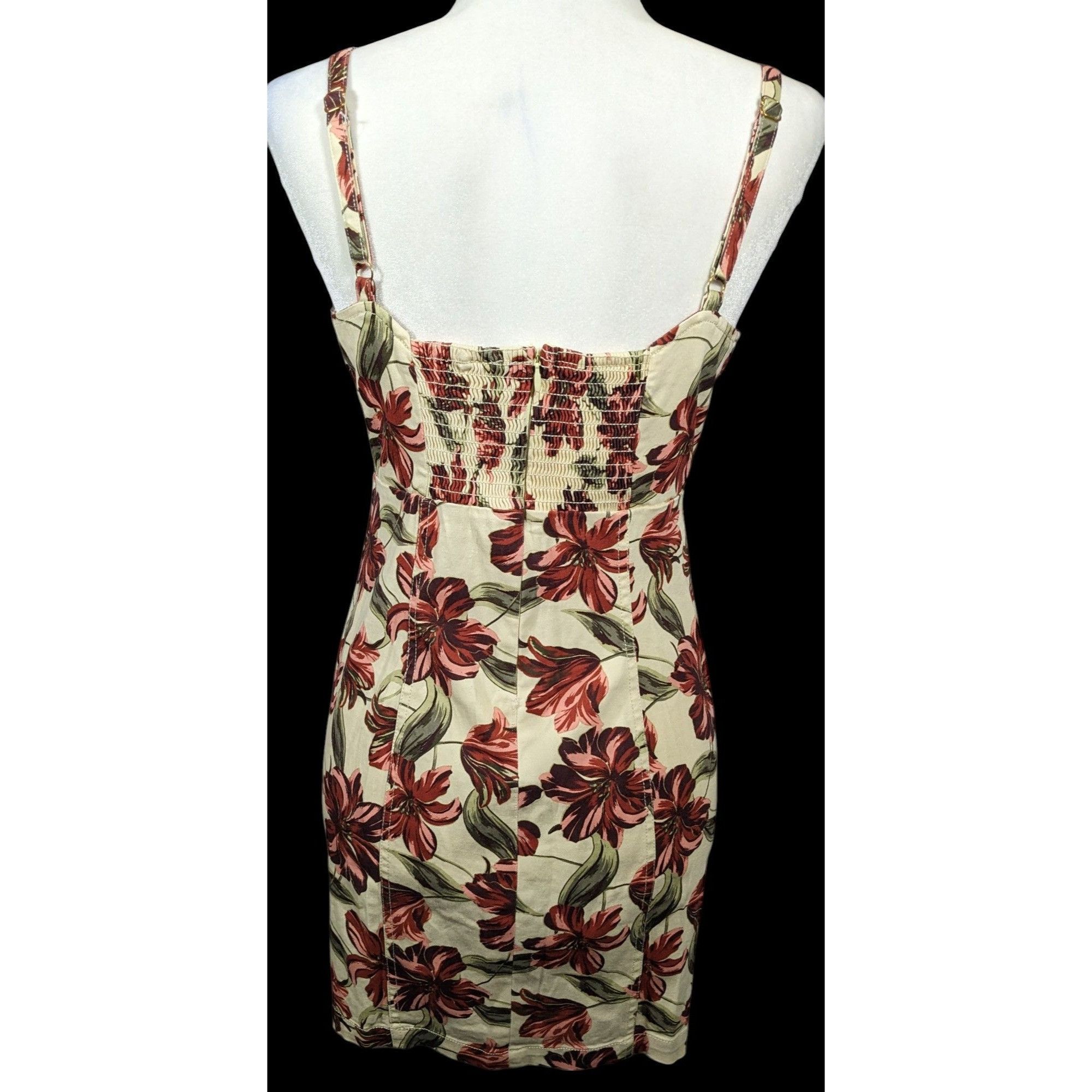 Other GBE Los Angeles 90s Style Cream And Pink Floral Dress Size M Size M / US 6-8 / IT 42-44 - 3 Thumbnail