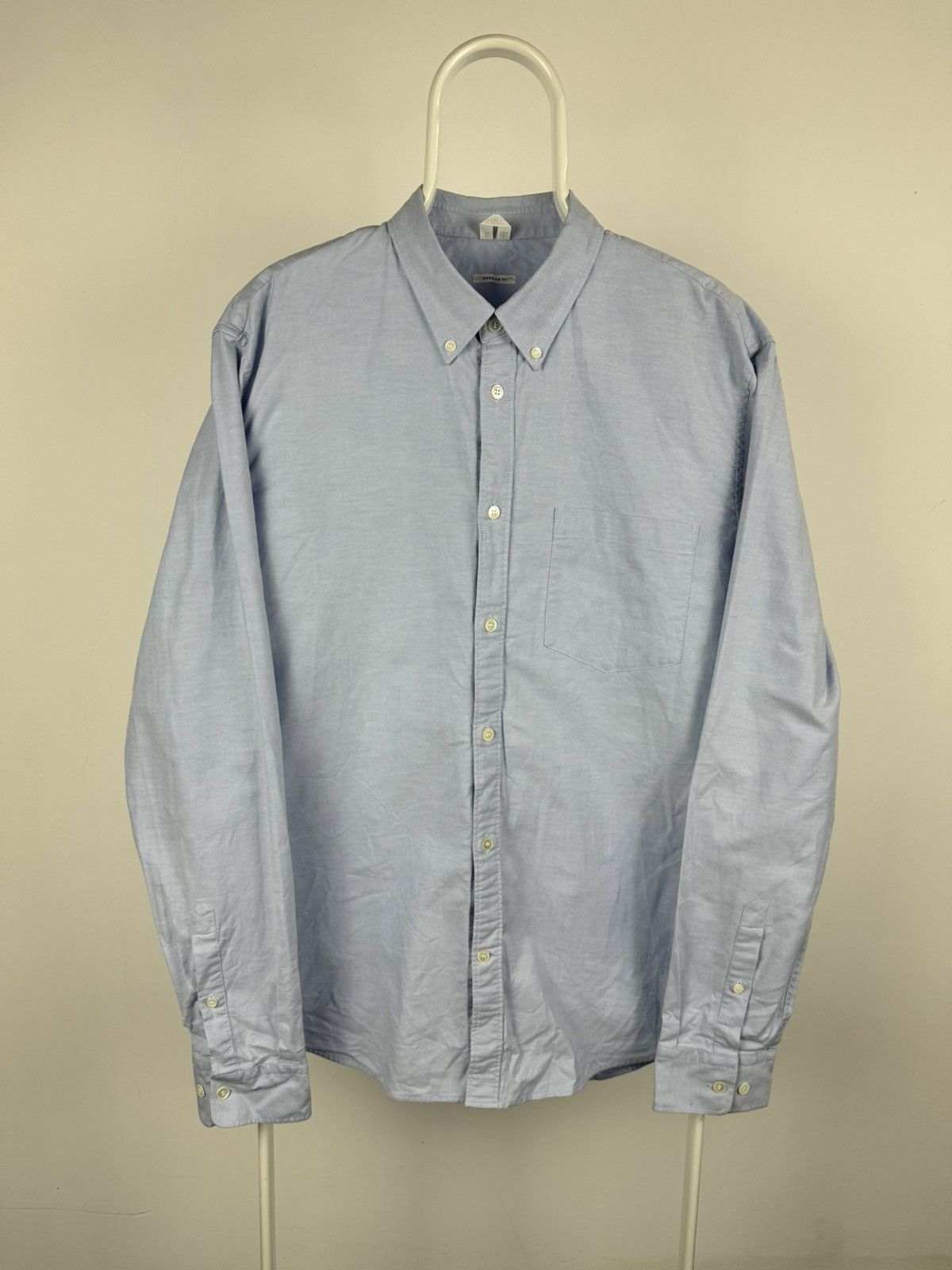 Arket Arket Long Sleeve Basic Blue Shirt Size US L / EU 52-54 / 3 - 1 Thumbnail