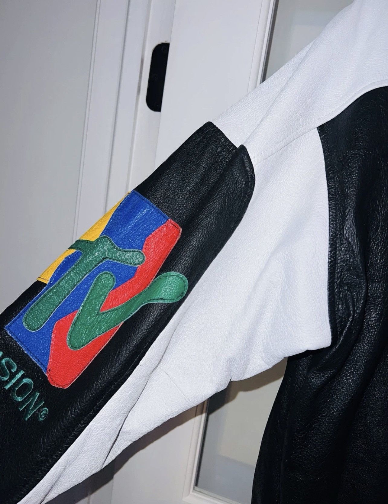 Mtv VTG 1992 MTV MUSIC TELEVISION LEATHER JACKET BLACK S BOMBER Size US S / EU 44-46 / 1 - 20 Thumbnail