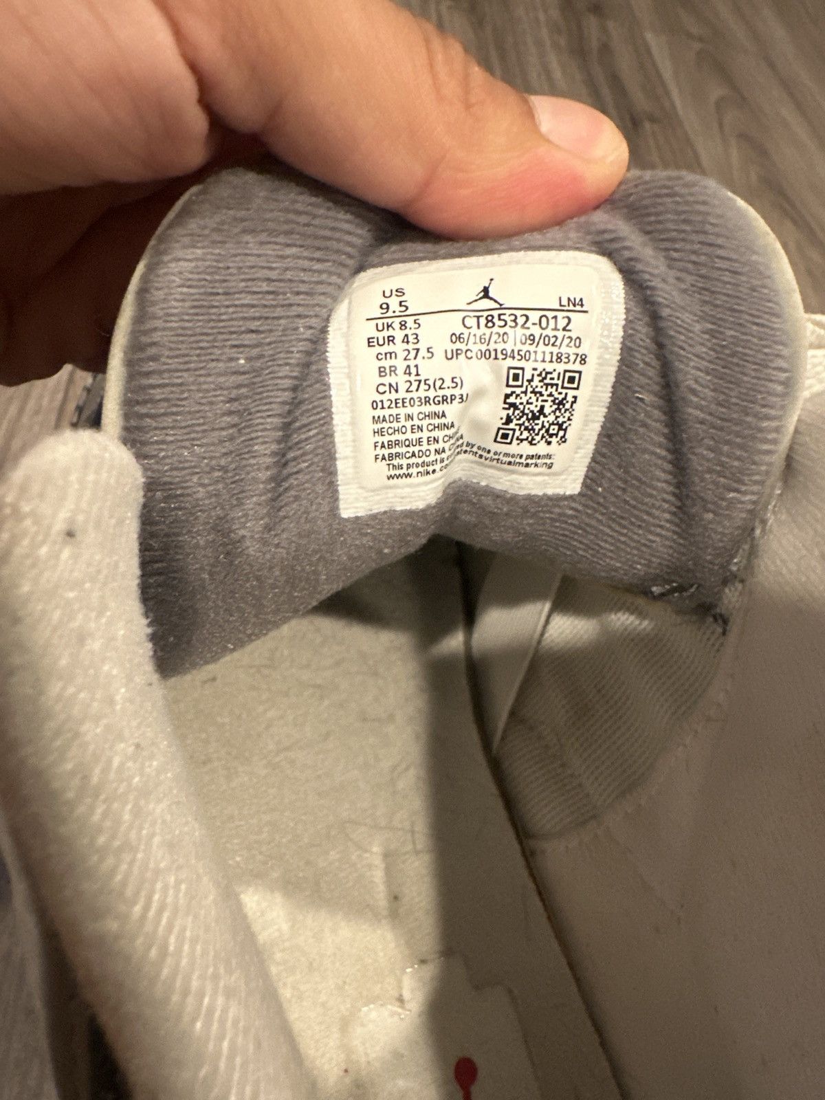 Jordan Brand Air Jordan 3 ‘Cool Grey’ Size US 9.5 / EU 42-43 - 7 Thumbnail