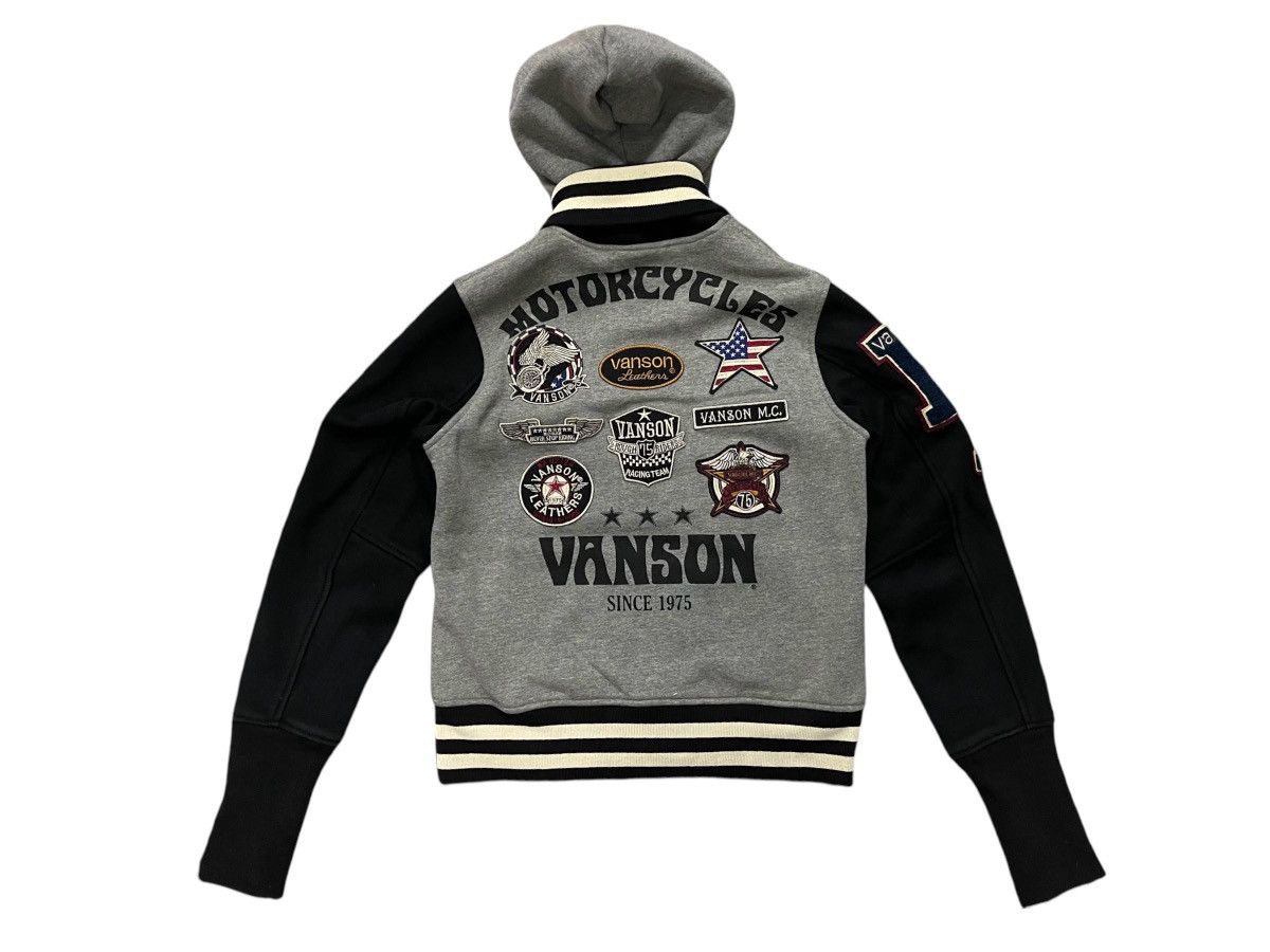 Vanson Leathers 2000s VANSON LEATHERS VARSITY HOODIE COTTON RARE Size US M / EU 48-50 / 2 - 3 Thumbnail