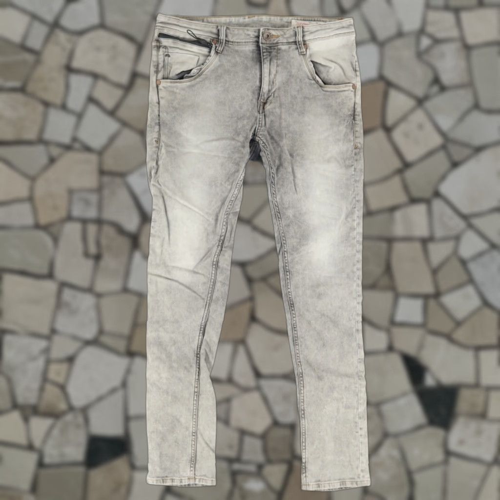 Ed Hardy Ed Hardy Stretch Skuller Skinny Cotton Denim Jeans Pants Gray Men's 32 Size US 32 / EU 48 - 1 Thumbnail
