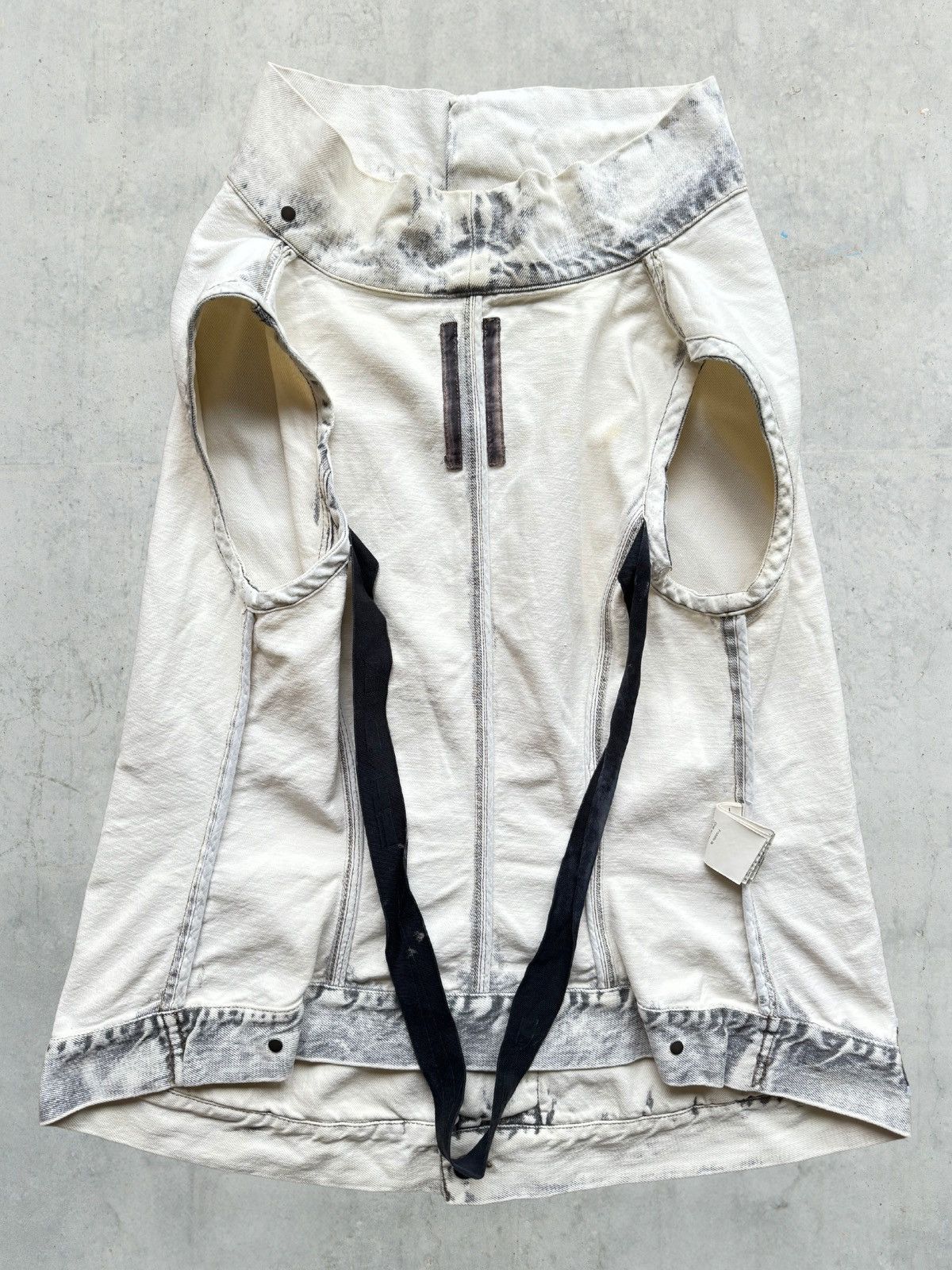 Rick Owens × Rick Owens Drkshdw Rick Owens DRKSHDW Denim Washed Dyed Denim Vest Jacket Size US S / EU 44-46 / 1 - 3 Thumbnail