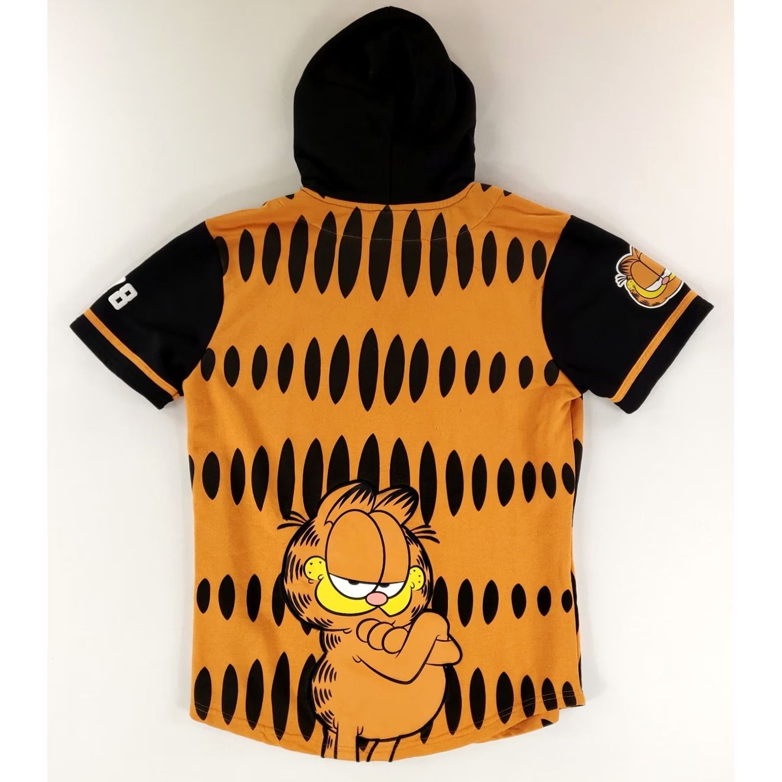 Hot Topic Hot Topic Garfield Shirt Hoodie Button Up Black Orange Mens L Multicolor Button Up Hoodie Mens L Garfield Shirt Hoodie Size US L / EU 52-54 / 3 - 6 Thumbnail
