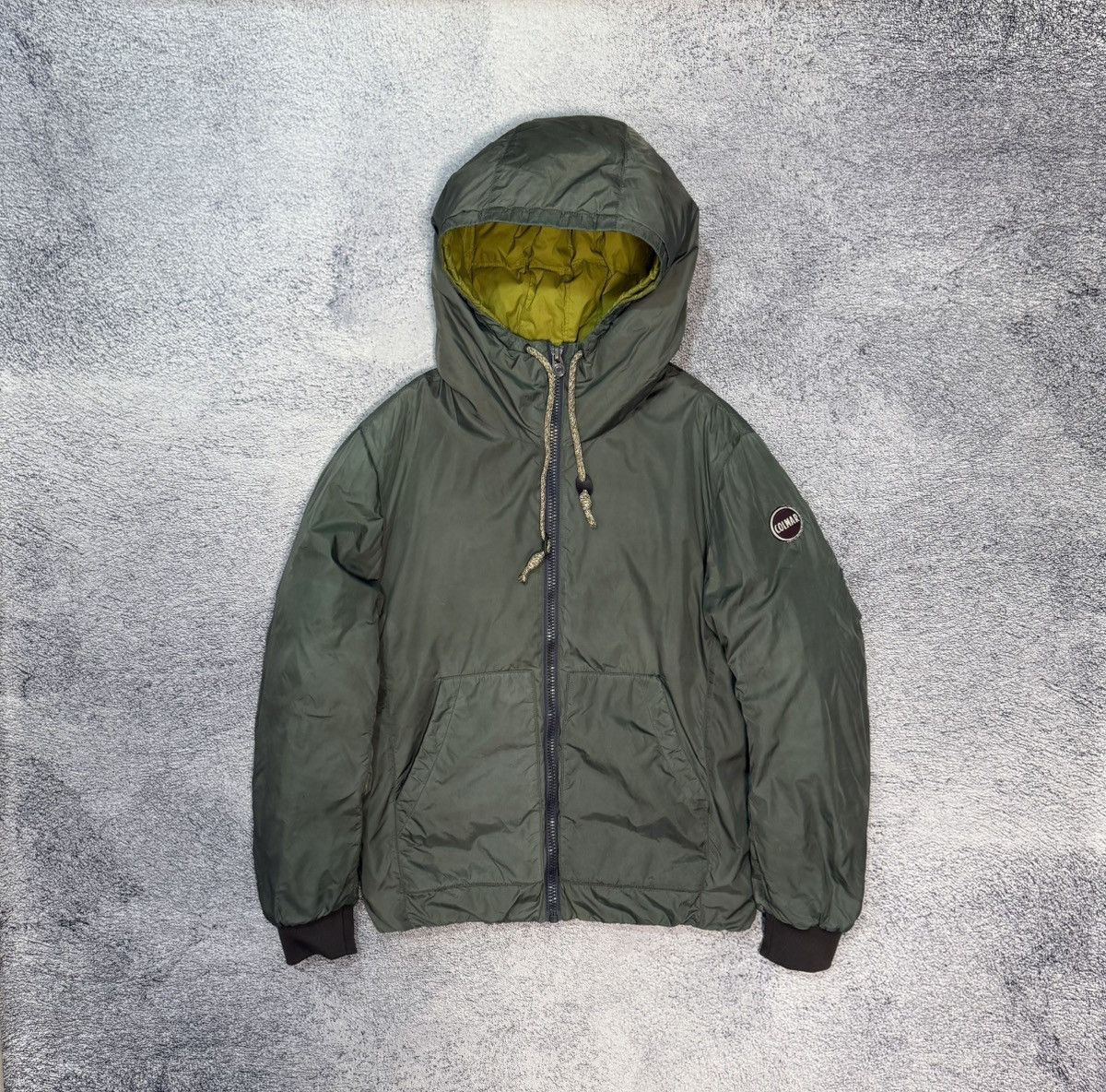 Colmar Colmar Down Jacket Men 50 Green Hooded Puffer Coat Nylo Logo Size US M / EU 48-50 / 2 - 1 Thumbnail