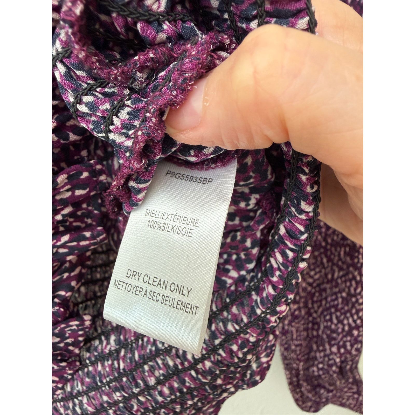 Parker Parker Matilda Funfetti Silk Blouse Women XS Purple Size XS / US 0-2 / IT 36-38 - 10 Thumbnail