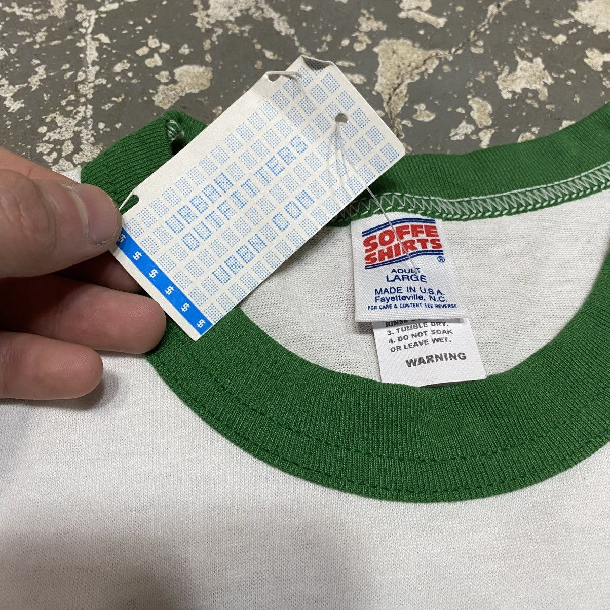 Vintage Vintage Skate KickFlip Green Ringer Tshirt Urban Outfitter Size US L / EU 52-54 / 3 - 4 Thumbnail