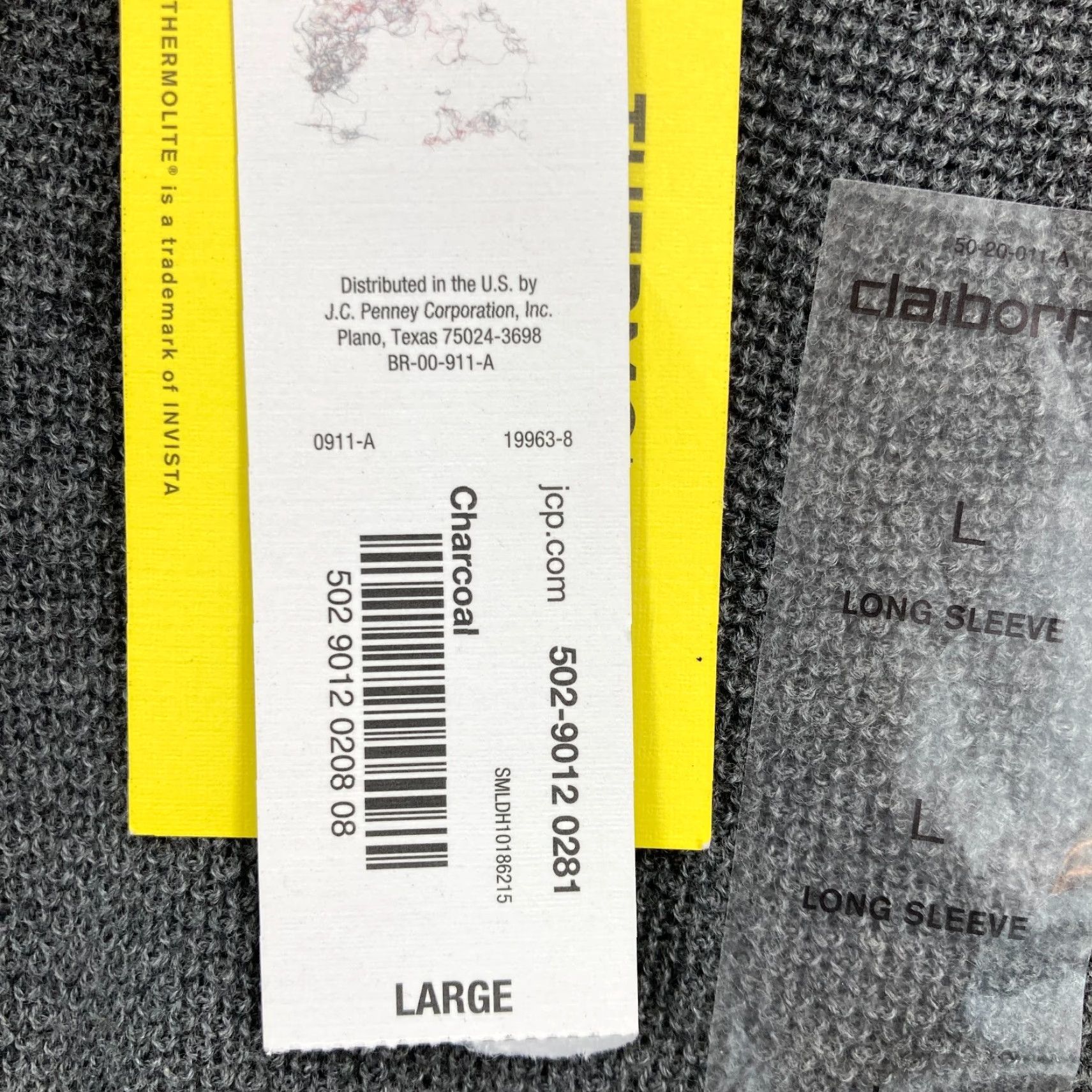 Liz Claiborne Claiborne Performance Quarter Zip Sweatshirt Mens Large Gray Thermolite Knit NWT Size US L / EU 52-54 / 3 - 5 Thumbnail
