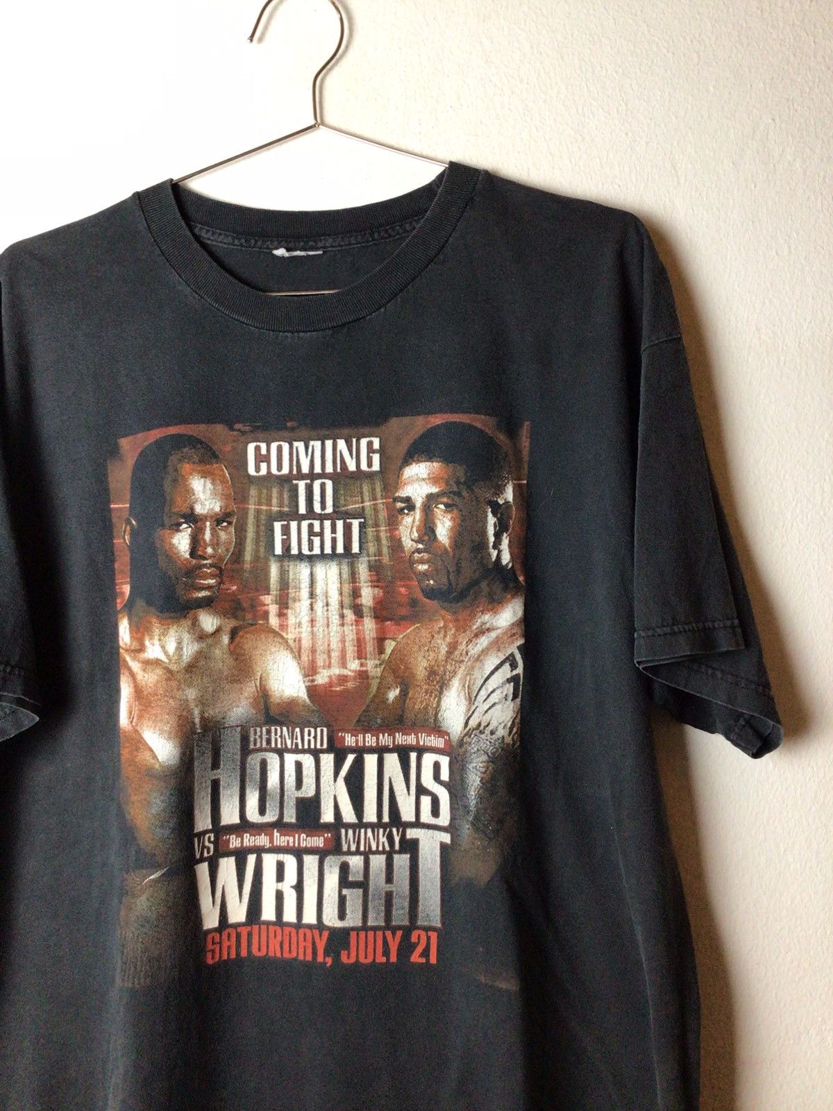 Rap Tees Bernard Hopkins Vs Winky Wright 2007 Size US XL / EU 56 / 4 - 1 Thumbnail
