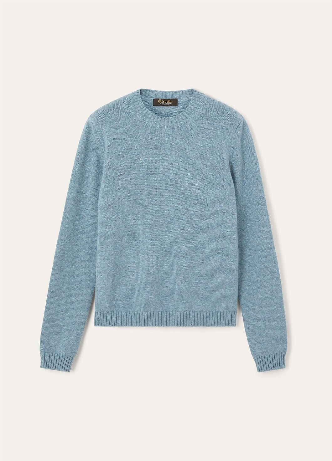 Loro Piana o1w1db10825 FAO5162 Parksville Crewneck Sweater Light Blue Size L / US 10 / IT 46 - 1 Thumbnail