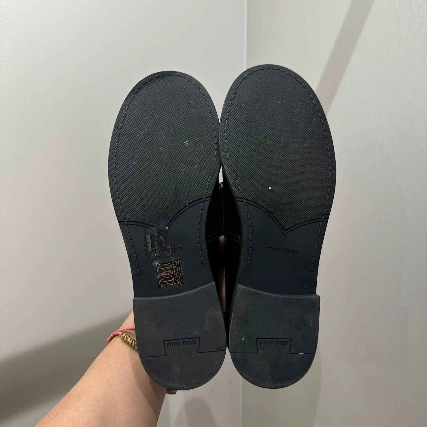 Miu Miu MIU MIU jan1118 Penny Gold Logo Loafer 36.5 Size US 5.5 / IT 35.5 - 5 Thumbnail