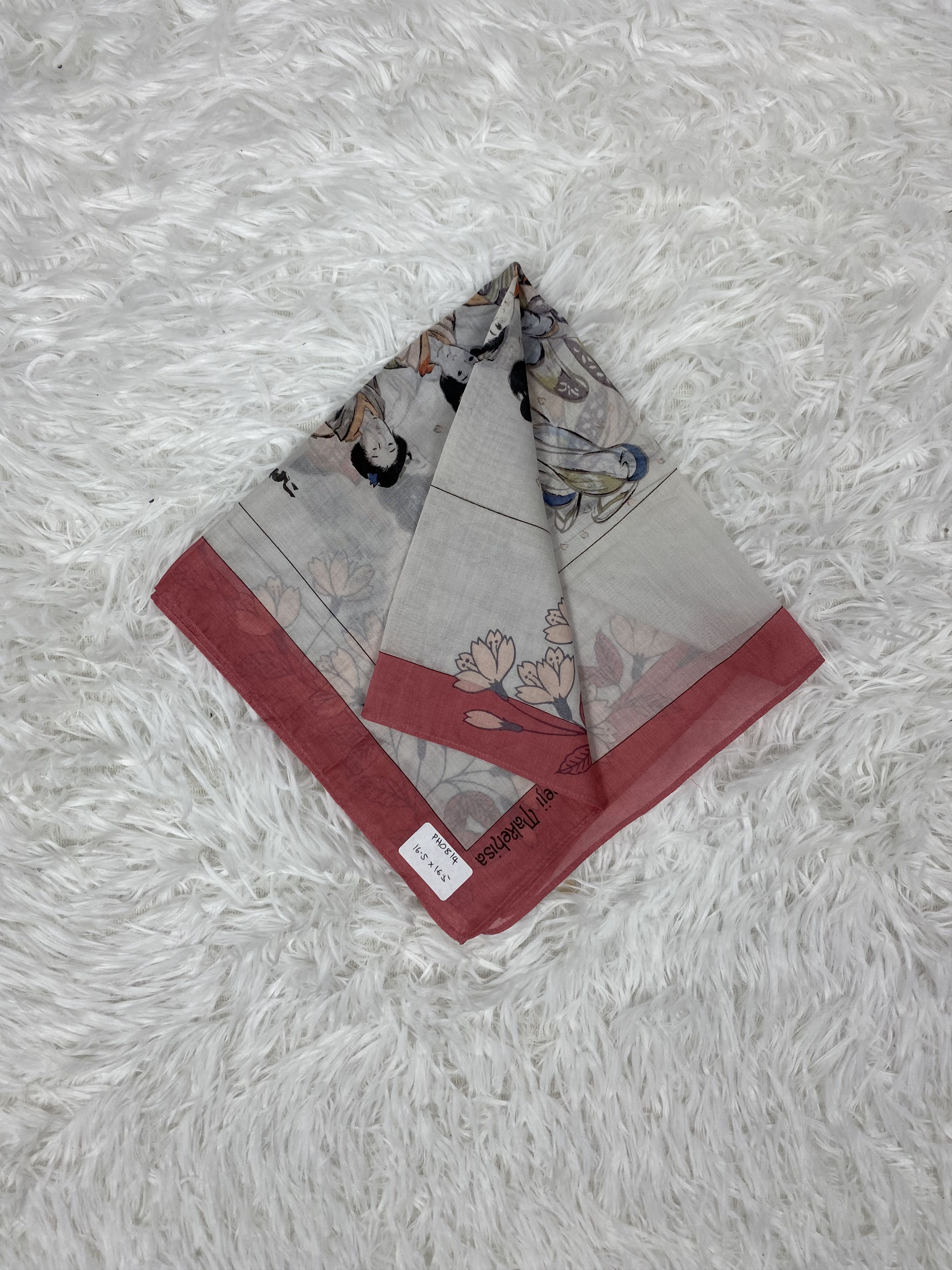 Japanese Brand × Vintage Vintage Yumeji Takehisa Handkerchief Neckerchief PH0814 Size ONE SIZE - 1 Thumbnail