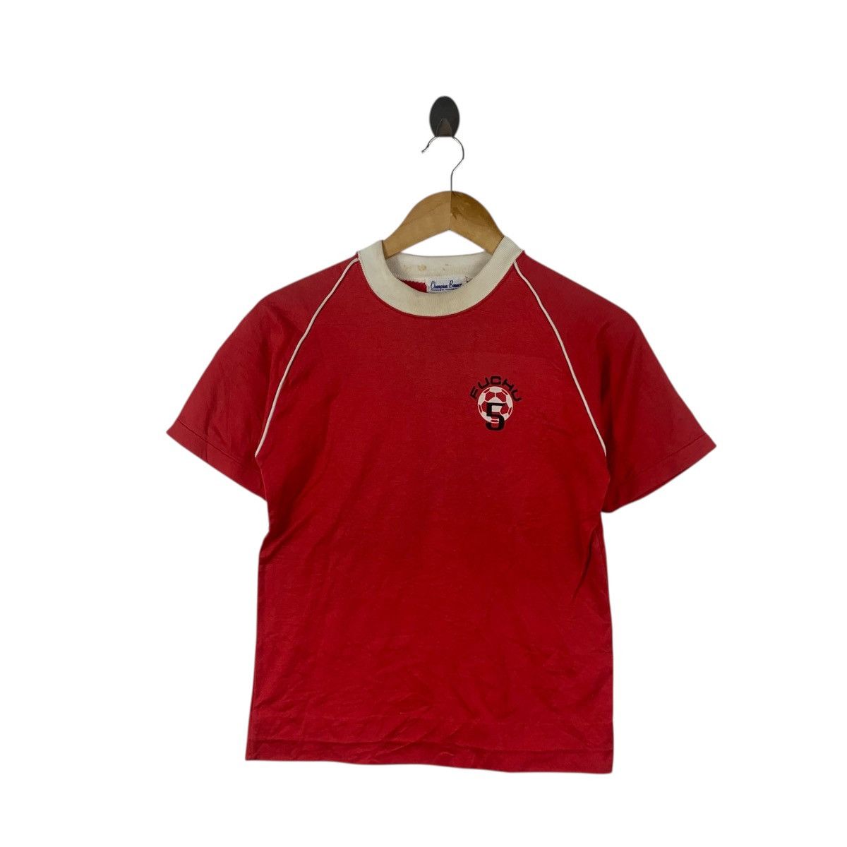 Champion Vintage 80s CHAMPION TOYOSHIMA FUCHU SPORTS Football Red Size US XS / EU 42 / 0 - 4 Thumbnail