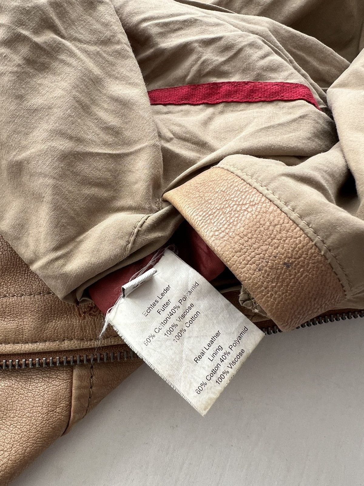 Strellson Strellson Moto Racing Faded Leather Jacket Sz 52 Size US L / EU 52-54 / 3 - 23 Thumbnail