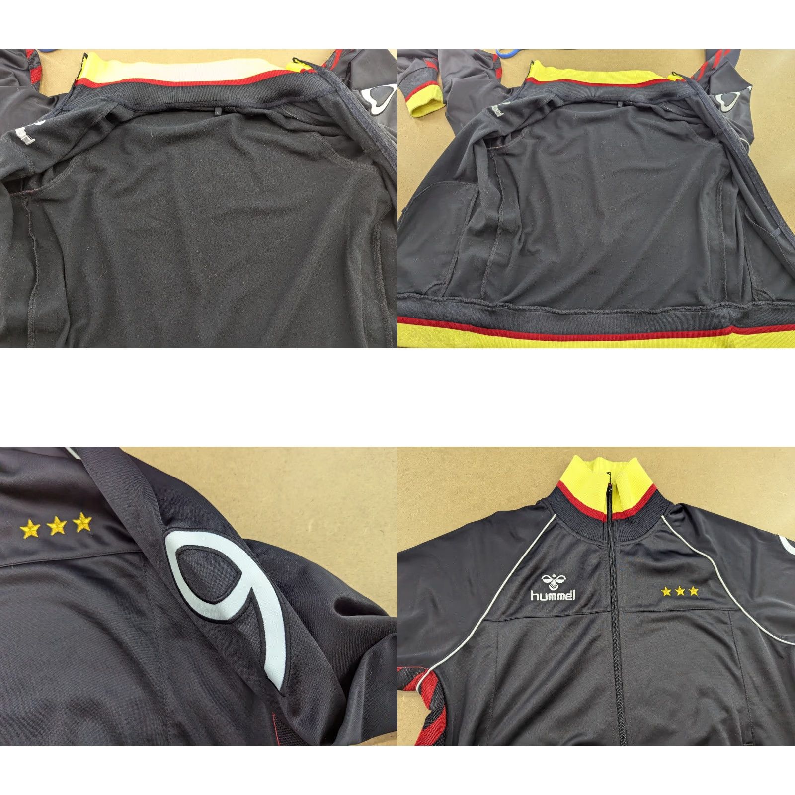 Hummel Hummel Football Track Jacket Mens L Black Full Zip Quick Dry Water Resistant Training Size US L / EU 52-54 / 3 - 9 Thumbnail