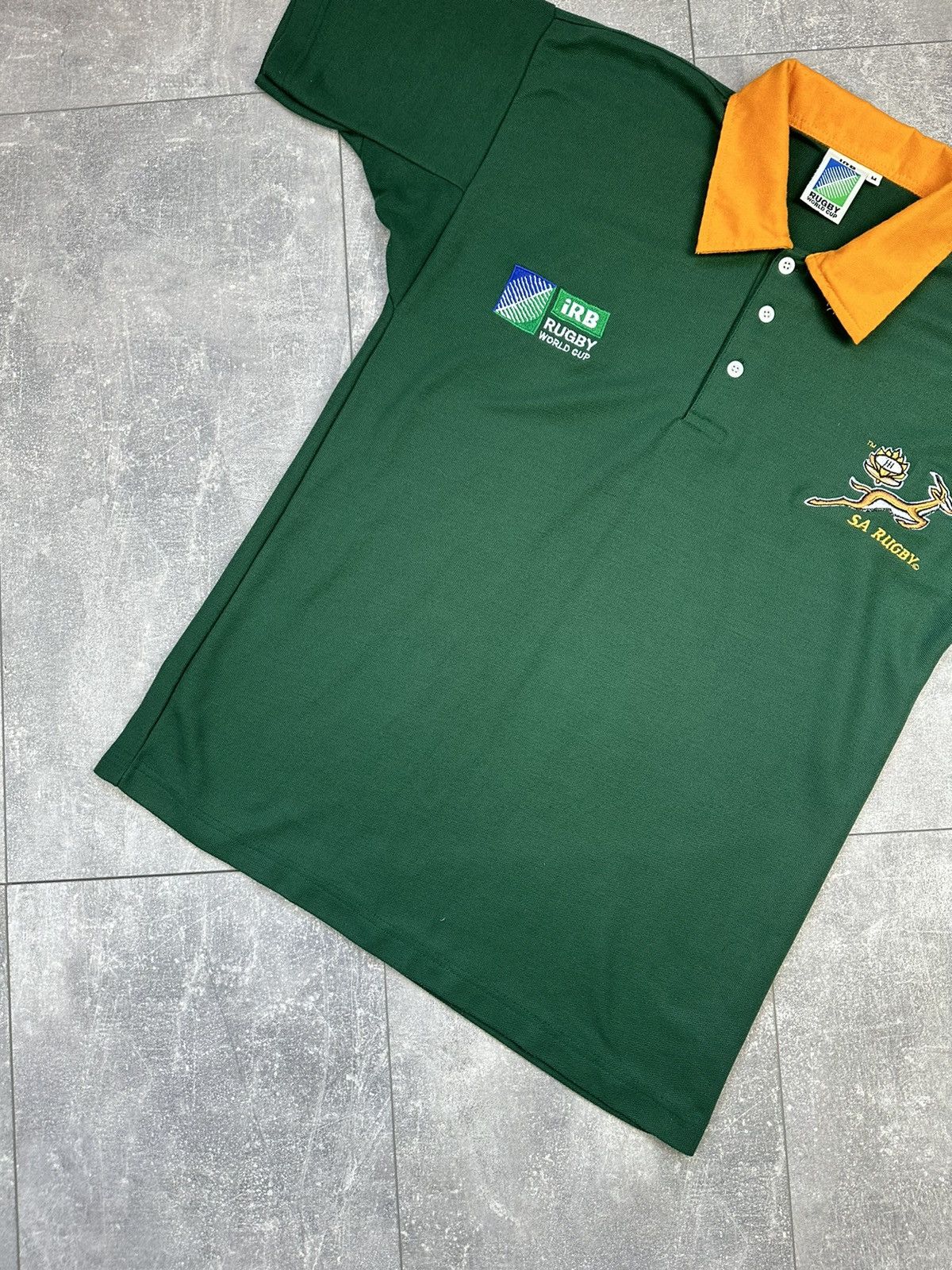 Vintage South Africa Rugby World Cup Vintage Polo Jersey Size US M / EU 48-50 / 2 - 7 Thumbnail