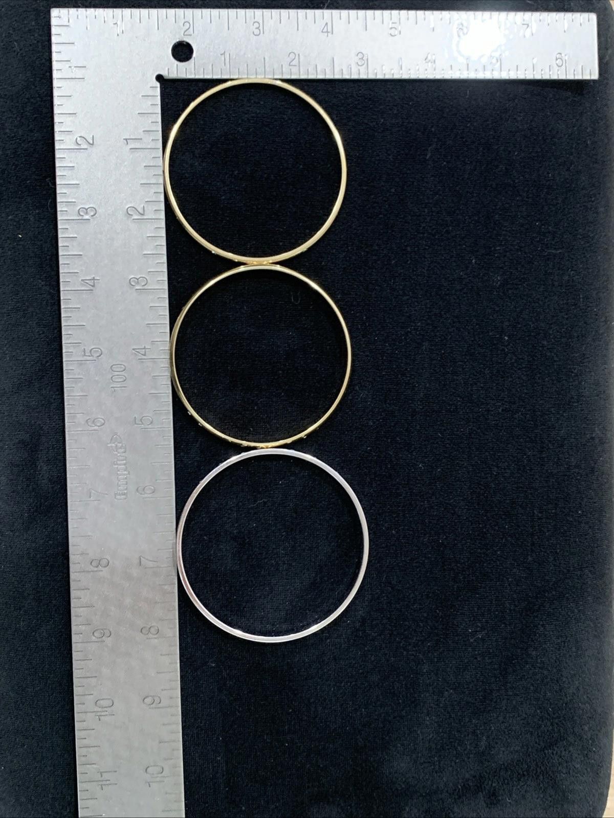 Swarovski 1990s Savvy by Swarovski Bangle Set Gold Tone w/ Crystals Size ONE SIZE - 9 Thumbnail