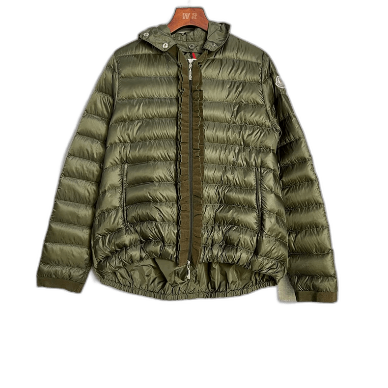 Moncler Moncler Green Logo Down Jacket Size S / US 4 / IT 40 - 1 Thumbnail