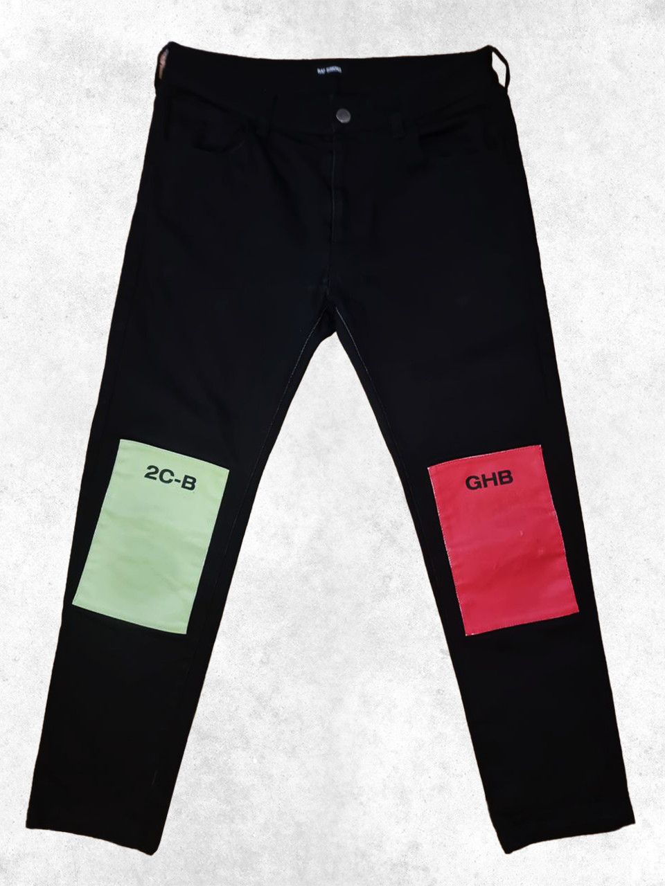 RAF SIMONS Drugs Patch Regular Fit Jeans