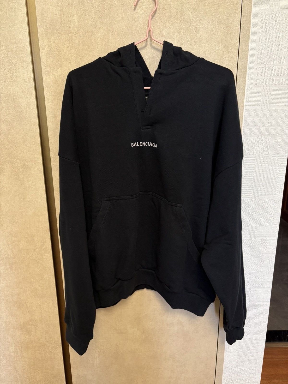 Balenciaga FW25 Henley Embroidery Logo Sweatshirts Size US S / EU 44-46 / 1 - 1 Thumbnail