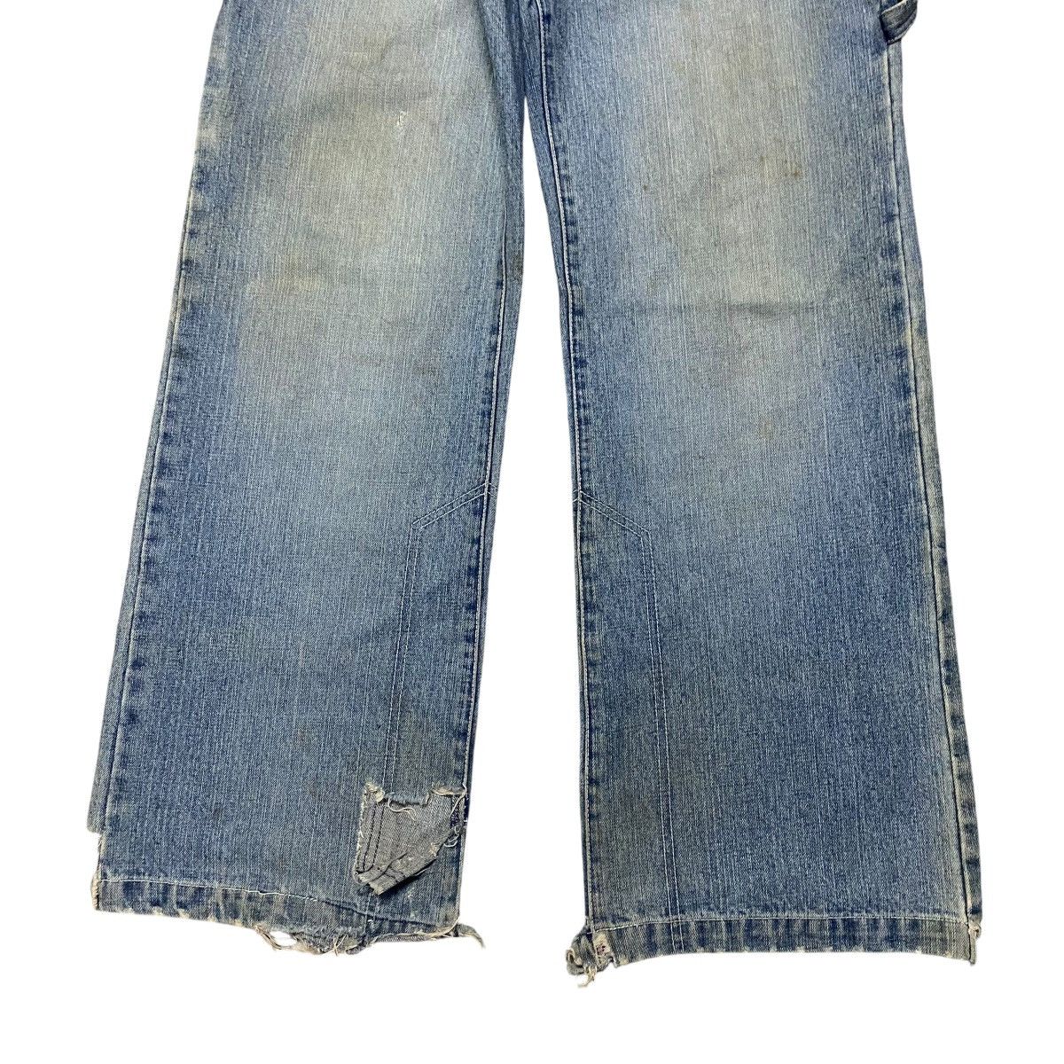 Droors DROORS Denim Wide Leg Jeans Zero Ska8 Patches Distressed Size US 29 - 7 Thumbnail
