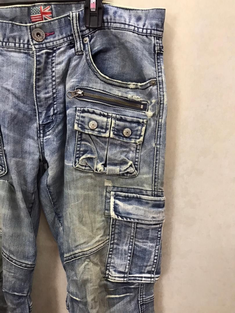 JNCO × Japanese Brand PUNK style jeans brand LYRIC seditionaries multipocket style Size US 32 / EU 48 - 3 Thumbnail