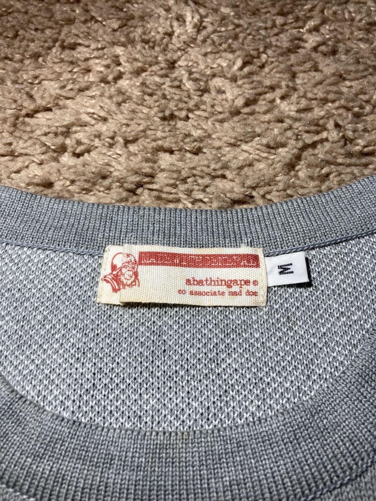 Bape 1999 Bape College Logo Knit Top White 90s OG Vintage Ape Size US M / EU 48-50 / 2 - 3 Thumbnail